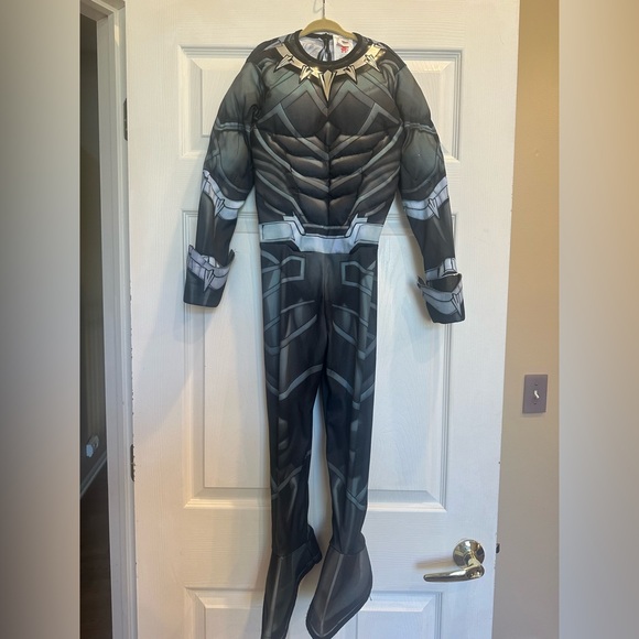 Marvel Black Panther Muscle Costume Kids Black Panther Suit Wakanda Size 5–6 - Picture 2 of 8